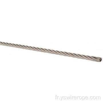 304 ROPE DE VIEUX D&#39;ACIER INOXEUX 1x7 0,8 mm